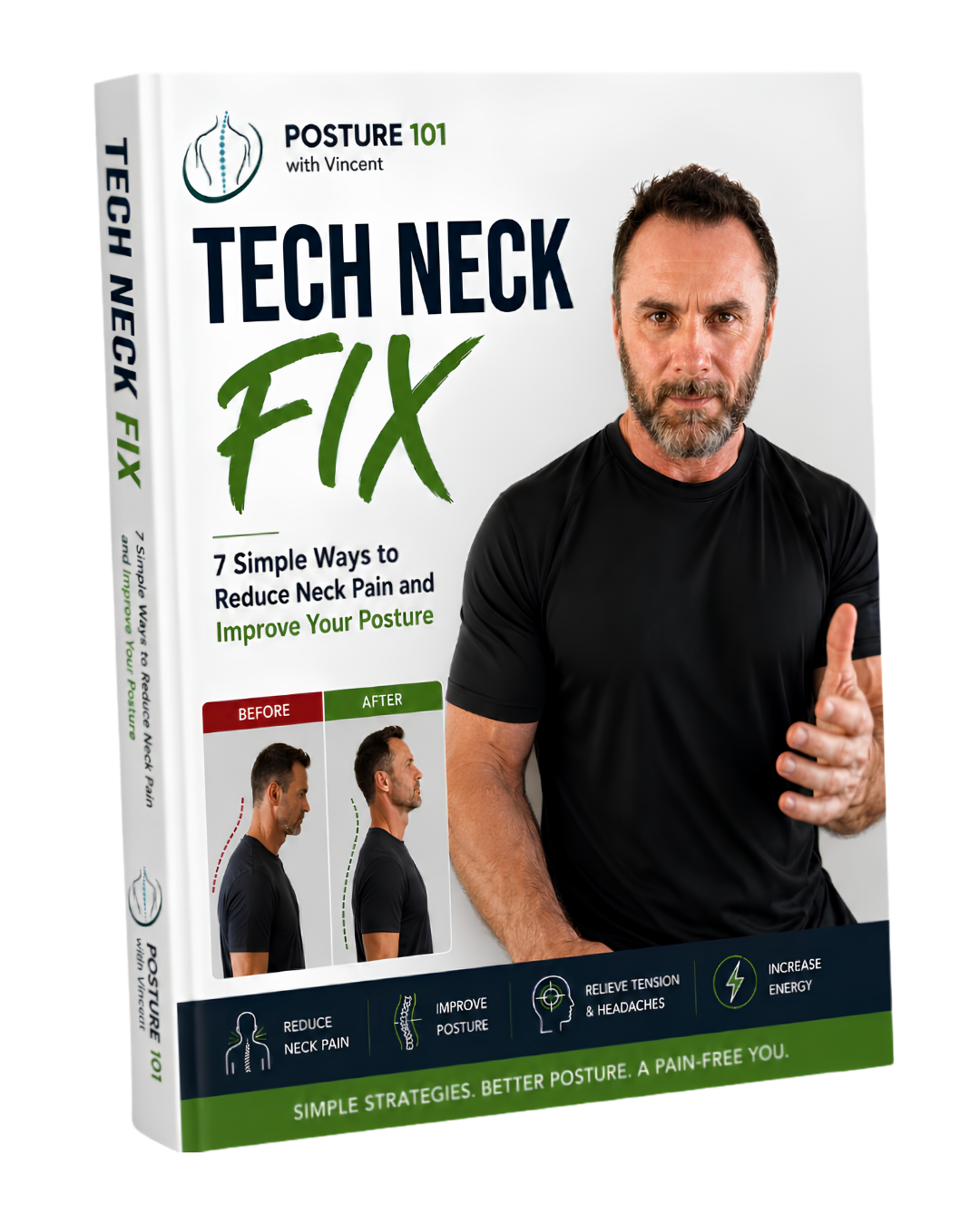 Tech Neck Fix free guide book by Vincent Marino